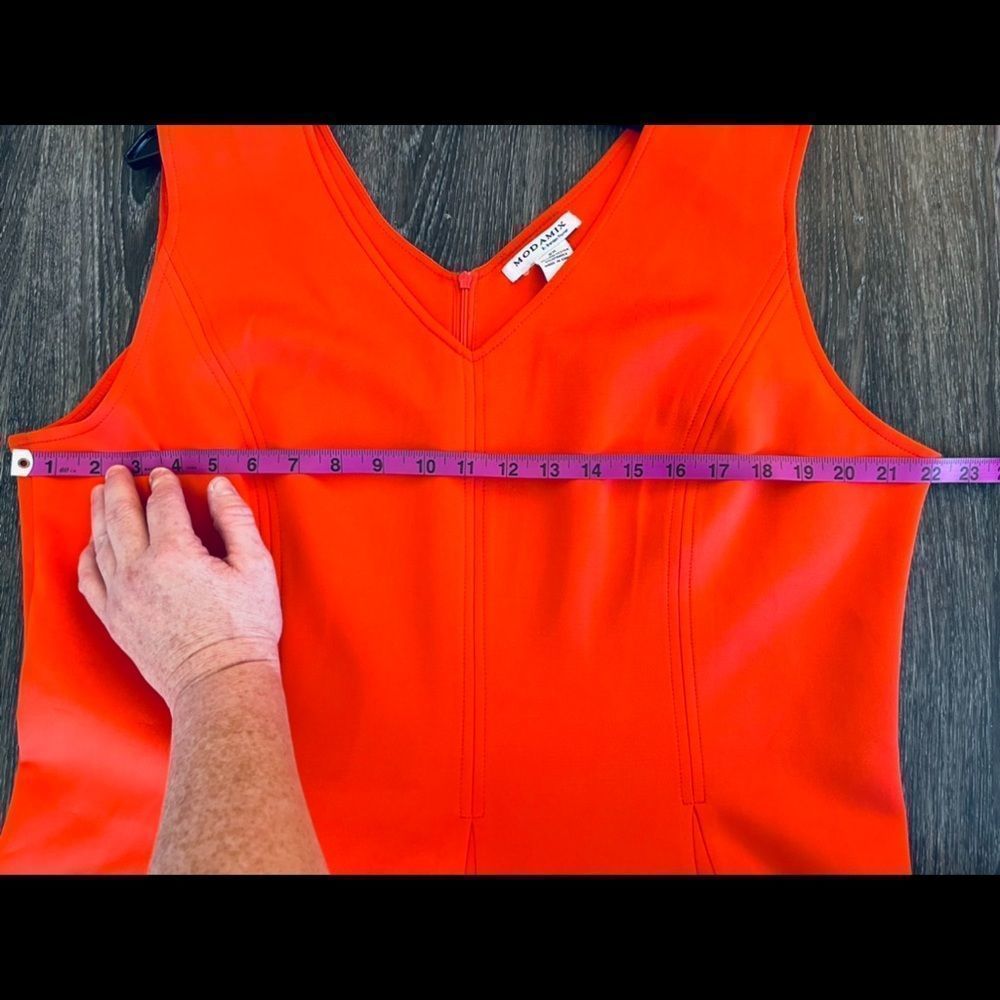 MODAMIX by Brandon Thomas,Size 2X, Scuba Tank Dress, Womens Sleeveless vneck NWT - Picture 6 of 16